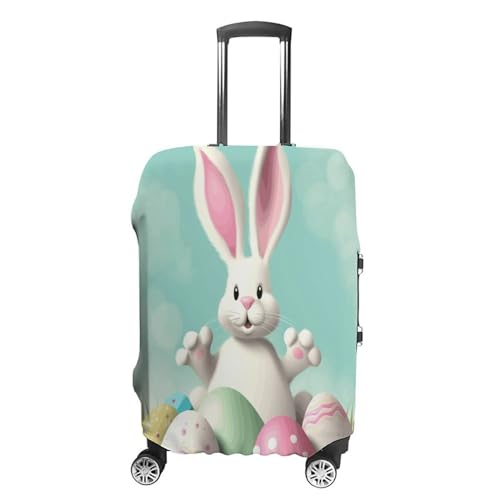 Travel Luggage Cover Elastic Suitcase Cover S Happy Easter Eggs Bunny Tail1 Suitcase Covers Suitcase Protector for Travel Washable Anti-scratch Suitcase Covers Luggages Decorative