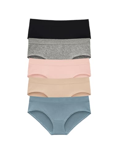 ThirdLove Form Seamless Hipster Panties for Women, Breathable, Low Rise Panty Set, Women's Lingerie, 5 Underwear Pack