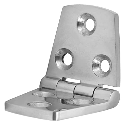 6 Hole Hinge, Mirror Polished 316 Stainless Steel Marine Door Hinge, 76x38mm