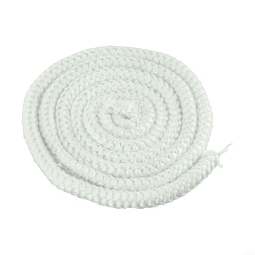 Shophubio Cuerda de fibra de vidrio de 2 m para sello de puerta de estufa de leña, junta de cuerda de chimenea, estufa de pellets y cable de sellado de puerta de chimenea (12 mm)