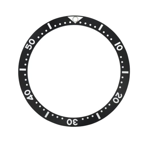 Ceramic Bezel Insert Compatible with Seiko 6105 8110 7002 6309 7S26 0020 6306 Skx007 Flat Bk
