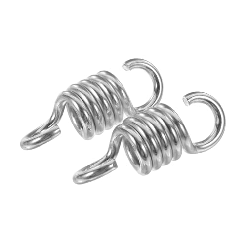 HIAKDOFT 2 Piezas Muelles de para Sillas y Hamacas Galvanizado para Columpios de Porche Instalación Absorción de Accesorios Multifuncionales para Sillas Colgantes y Hamacas