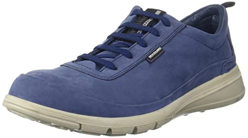 Image of Woodland Men's Paris JEANSBLUE Leather Sneaker (GC 3236119)