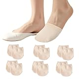 Conception Antidérapante: Les chaussettes demi-orteils sont en doux, ce qui peut créer une bonne friction entre les pieds et les chaussures, empêcher les chaussettes demi-orteils de glisser, ne vous inquiétez pas d'affecter votre marche, sûr et facile à mettre et à enlever.