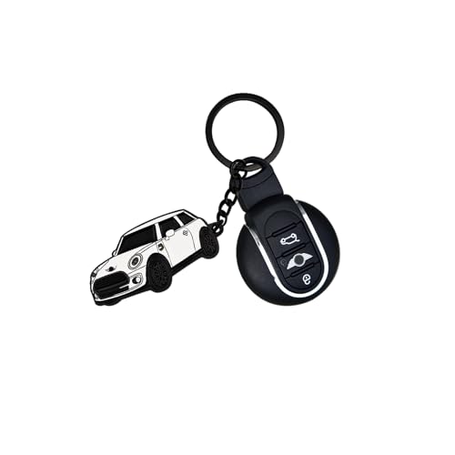 Image of Car Keychain Compatible for Mini Cooper,Metal Key Chain,Mini Cooper Accessories,Enamel Keychain