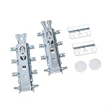 Verdeckte Kleiderbügel für Küchen-Wandschränke, flexible Stützen, unsichtbare Halterung, 120 kg pro Paar, schweres Schrankeisen