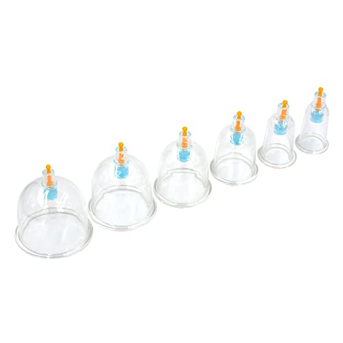 AHCS Acupressure Hijama Cupping Cups Set Vacuum Cans Hijama Banks Cupping Therapy Set Massage Suction Cup (1 Number, 20 Pcs) AHCS Acupressure Hijama Cupping Cups Set Vacuum Cans Hijama Banks Cupping Therapy Set Massage Suction Cup (1 Number, 20 Pcs)