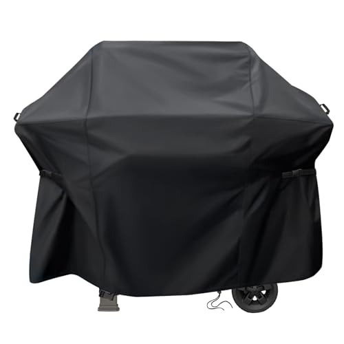 Agustone 53 Inch Cover for Weber Spirit 4-Burner Grill E-425 Liquid Propane Outdoor Waterproof Griddle Cover for Weber Spirit 300 & 400 Series Grills Heavy Duty Cover for BBQ Grill