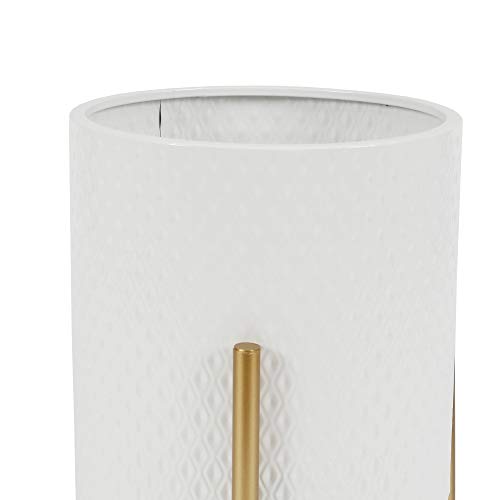 Luxenhome Planters For Indoor Plants, Set Of 2 Plant Pots, White Planter, Luxury Flower Pots For Indoor Plants, Plant Pot For Indoor Plants, Plant Pots Indoor With Gold Metal Stand Not Waterproof #TOP7