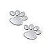 TENDUAGEN 2 Paires Sticker 3D Autocollant Adhésif Motif Patte de Chien Décoration Voiture Auto pour la Voiture, Moto, frigo, Vélo, Scooter, Ordinateur Portable, Porte, Réfrigérateur