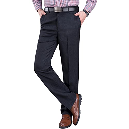 Pantalones de vestir para hombre corte recto slim