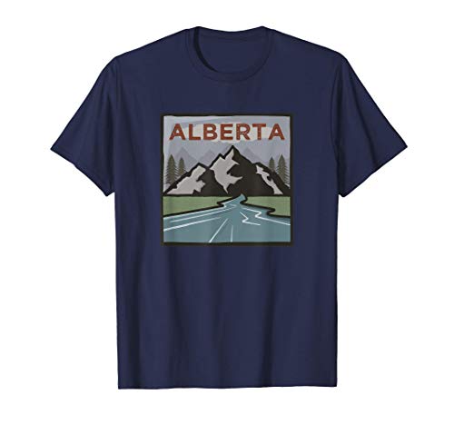 Vintage Alberta, Canada Illustration / Retro Alberta Camiseta