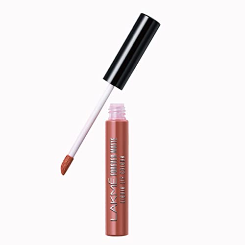 Lakmé Forever Matte Liquid Lip Colour, Nude Myth, 5.6 ml
