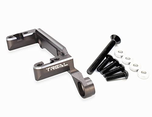 Boîtier transmission SCX6 aluminium 7075 usiné CNC TREAL couleur titane durable