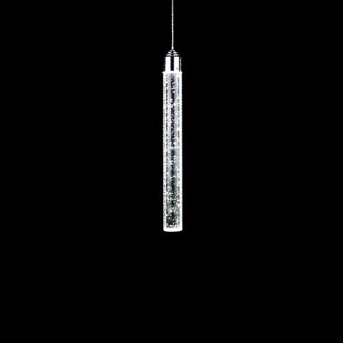 Naiyn Lampada a sospensione a LED Moderna e minimalista Bubble K9 Luci a sospensione in cristallo Cilindro Lampada a sospensione a tubo lungo per isola da cucina Lampada a sospensione a tubo lungo