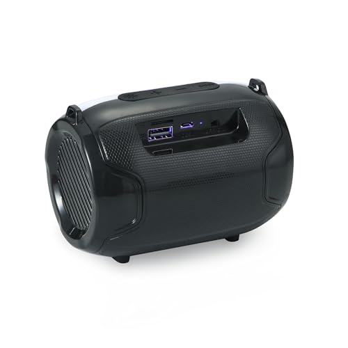 Image of MZ M15VP (Portable Bluetooth Speaker) Dynamic Thunder Sound, in Built RGB Light 5 W Bluetooth Speaker (Black, Stereo Channel)
