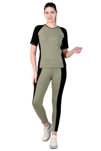 Image of Benzos Women's Body Fitted Gym Running Sports Track Suit | Regular Casual Fit | Track Suit for Girls & Women | Fabric - Polyester Blend