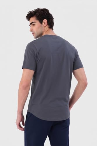 Image of Van Heusen Men's Crew Neck T-Shirt - Soft & Breathable Cotton | Regular Fit | Comfortable Everyday Casual Wear | Short Sleeves | Summer Favorite |Solid Colors | Style 60052|Available in Pack of 1 & 2