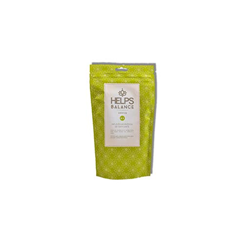 Helps Infusiones - Infusión Detox De Albahaca Y Jengibre. Infusión Ayurvédica Depurativa. Helps Detox. Bolsa A Granel De 70 Gramos.