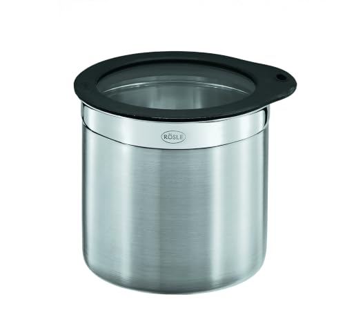 RÖSLE Dose mit Frischhaltedeckel, Hochwertige Dose zum Aufbewahren von Lebensmitteln, hygienisch und geschmacksneutral, Edelstahl 18/10… – Ansicht 1