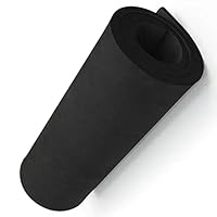 Schwarze 6mm EVA Schaumstoff Roll, MEARCOOH 35cm*124.5cm Cosplay großes EVA Moosgummi, 1PCS EVA Foam Dichte 86kg/m3 für Cosplay Kostüm, Basteln, DIY Projekte (Schwarz 6mm)