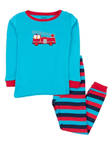 Leveret Kids Pajamas Boys & Girls Cars Trucks 2 Piece Pajama Set 100% Cotton (Size 2-14 Years) - Main Image