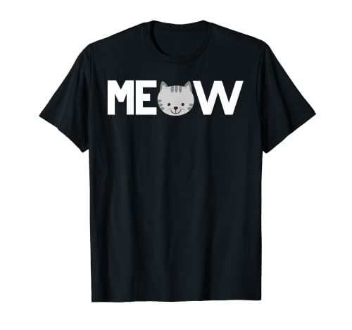 Gato Meow Kitty Gatos Divertidos Mamá Y Gato Papá Regalo Camiseta