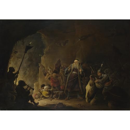Toile David Teniers homme riche décoration murale pour habiller un grand mur