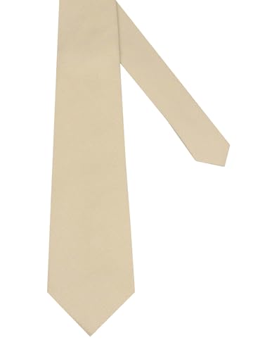 Image of Mens Solid Linen Ties - Slim Pattern Necktie for Men Wedding Groomsmen