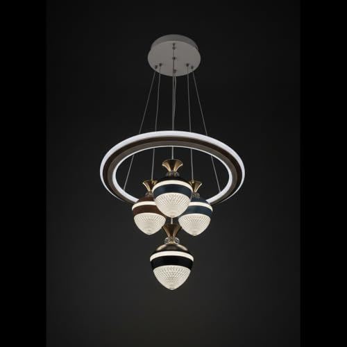 Image of LED Chandelier for Living Room, Hanging Lamp for Bedroom, Hanging Light for Home Decoration (RGB) (CH52)
