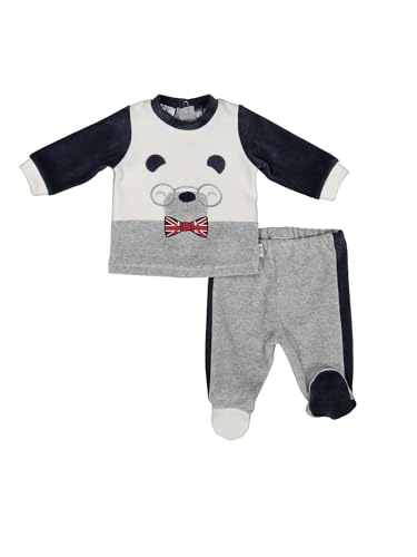 Ensemble de clinique bébé MELBY gris 1 mois vêtement naissance 50 cm