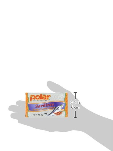 Miniatura 3 de MW Polar Sardinas, salsa de tomate caliente, 3 onzas (paquete de 24)