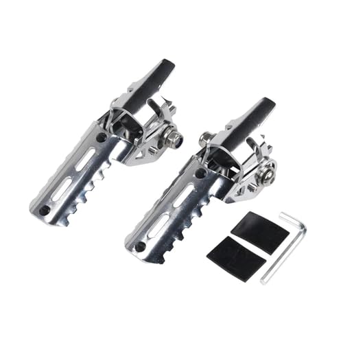 Repose pieds moto universels avec pinces pour repose-pieds avant pliables 20-26MM