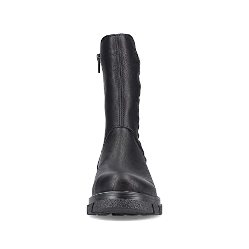 Rieker Damen Klassische Stiefeletten Z9181, Frauen Stiefeletten,Kurzstiefel,uebergangsschuhe,uebergangsstiefel,Boots,schwarz (00)… – Ansicht 6