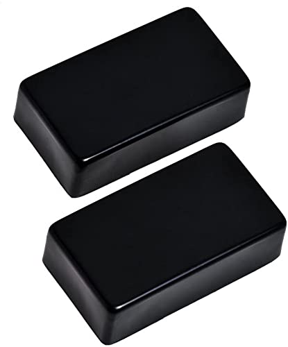 2Pcs Made Of Copper Guitar Humbucker Pickup Covers No Holes For Electric Guitar Replacement (Black) #TOP3