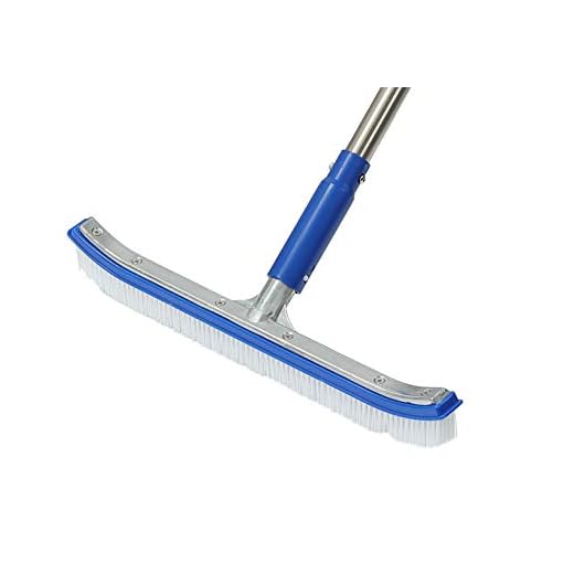 TALITARE 10ft Swimming Pool Brush, Stainless Steel Heavy Duty Clean Swimming Pool Brush with Pole, Use for Swimming Pool Wall Tile Floor and Step (10FT)