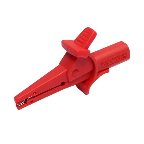 KONTONTY マルチメーターワニ口クリップ バナナプラグ絶縁テストクリップ 高伝導性銅製 電気テストプローブ 車両バッテリー充電用 クイック接続 絶縁カバー付き