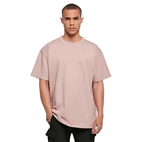 Build Your Brand BY102-Heavy Oversize tee Camiseta Hombre, Duskrose, S