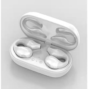 Ear-clip botgeluid hoofdtelefoon Bluetooth 5.3, pijnloos, draadloos, open oorclip, draadloze bone conduction headphones, waterdichte sport-oorbel-hoofdtelefoon, hifi-kwaliteit/lange batterijduur