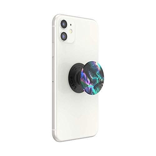 Image of PopSockets Adhesive Phone Grip, Holder, Phone Stand, Rainbow - Oil Agate