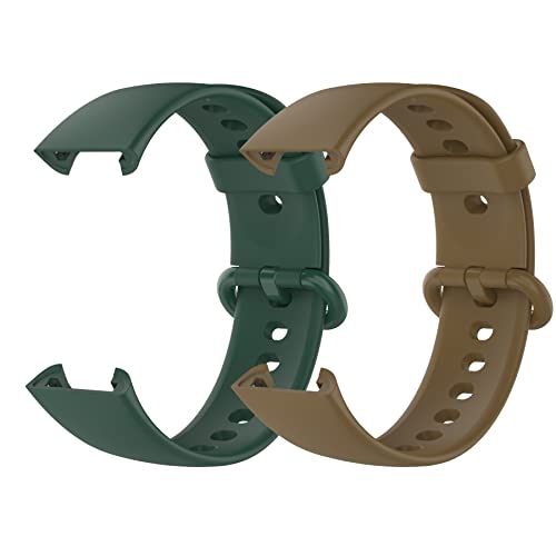 MIJOBS 2 Straps Compatible with Redmi Watch 2 Lite & POCO Watch & Xiaomi Mi Watch 2 Lite Silicone Strap for Men, Women - Image 2