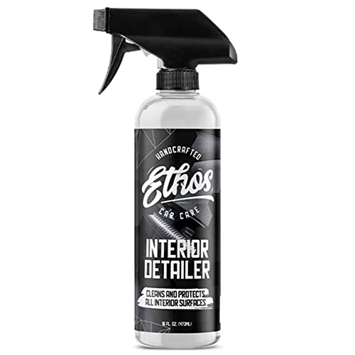 Ethos Interior Detailer Spray – Interior Car Cleaner Easily Cleans & Protects All Interior Surfaces | Non Greasy Satin Finish with UV Protection & Odor Neutralizing Agents | Coconut Scented