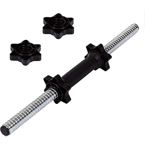 HOP-SPORT Dumbbell Bar 52cm for Fitness Weightlifting Bodybuilding with Spinlock Collars Cover