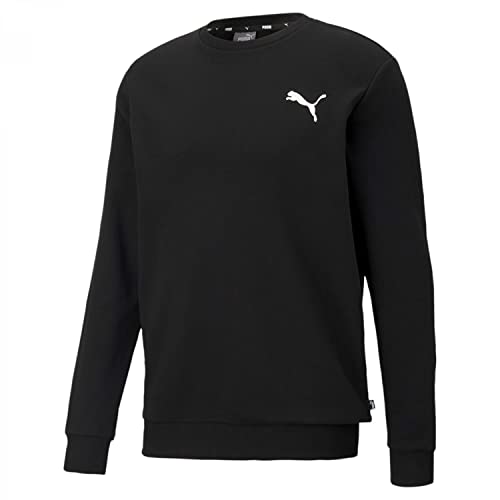 PUMA Herren Pullover ESS Small Logo Crew TR, Puma Black-Cat, L, 586684