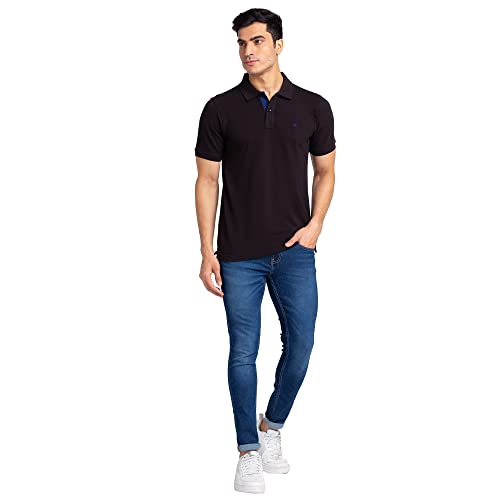 Image of Raymond Men Cotton Solid Regular Fit T-Shirt