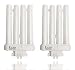 STERL LIGHTING 2 Bulbs FML27/65 FML 27 Watt Quad Tube Compact Fluorescent Light Bulbs, 6500K Color Temperature, 4-pin GX10q-4 Base
