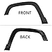 FIONE One Pair Front Wheel Arch Fender Flares Compatible with Jeep Renegade 2015-2022 Moulding Molding Trim Cover Pair Left Driver & Right Passenger Side 5XB65LXHAA 5XB64LXHAA CH1290113 CH1291113