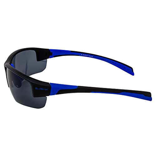 Global Vision BluWater Polarized Samson 3 Boating Watersports & Fishing Sunglasses Black Frame w/Smoke Lens3