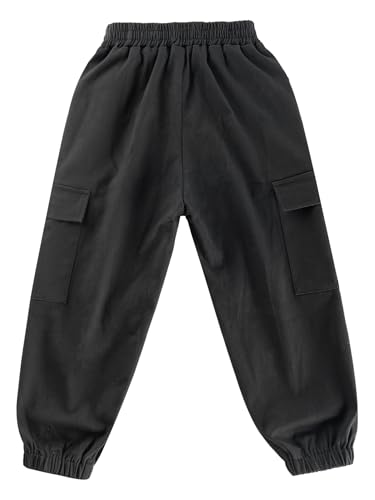 Kids Boys Cargo Joggers Pants Outdoor Youth Hiking Trousers Lightweight Athletic Pants with Pockets4