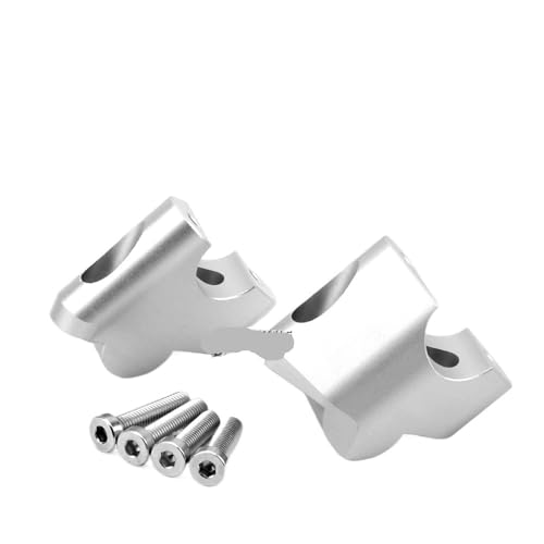 Accessoires montage moto rehausseur de guidon Multistrada V4 argent